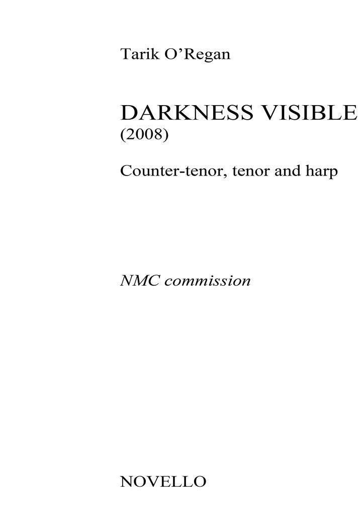 Darkness Visible (Counter-Tenor/Tenor/Harp)