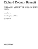 Ballad In Memory of Shirley Horn (Tenor Saxophone)