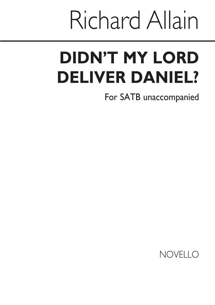 Didn't My Lord Deliver Daniel? (Choral Score)
