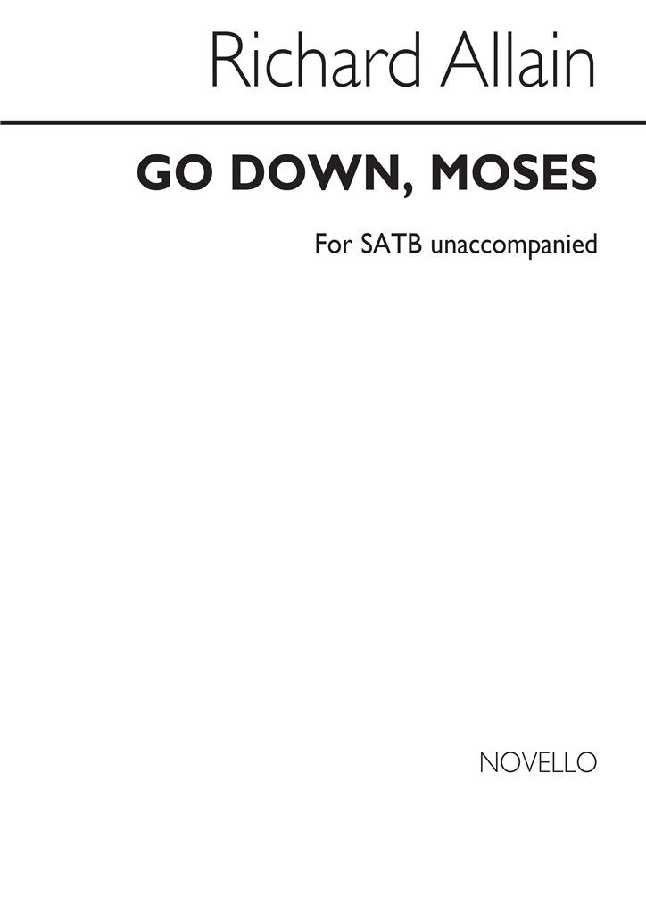Go Down Moses (Choral Score)