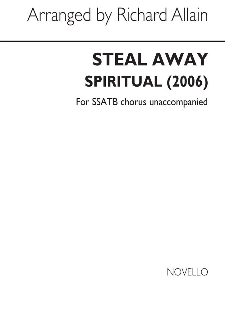 Steal Away (Choral Score)