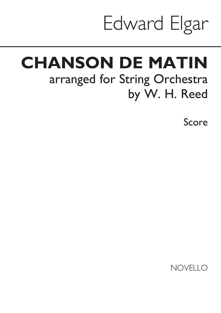 Chanson de Matin (Score Only)