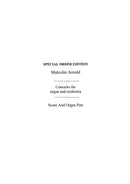 Concerto for Organ & Orchestra Op.47