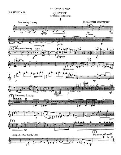 Clarinet Quintet (1963) (Set of Parts)