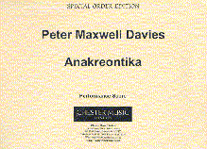 Anakreontika (Set of Parts)