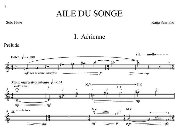 Aile Du Songe (Solo Flute Part)