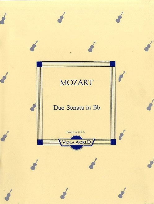 Duo Sonata In B Flat K.292