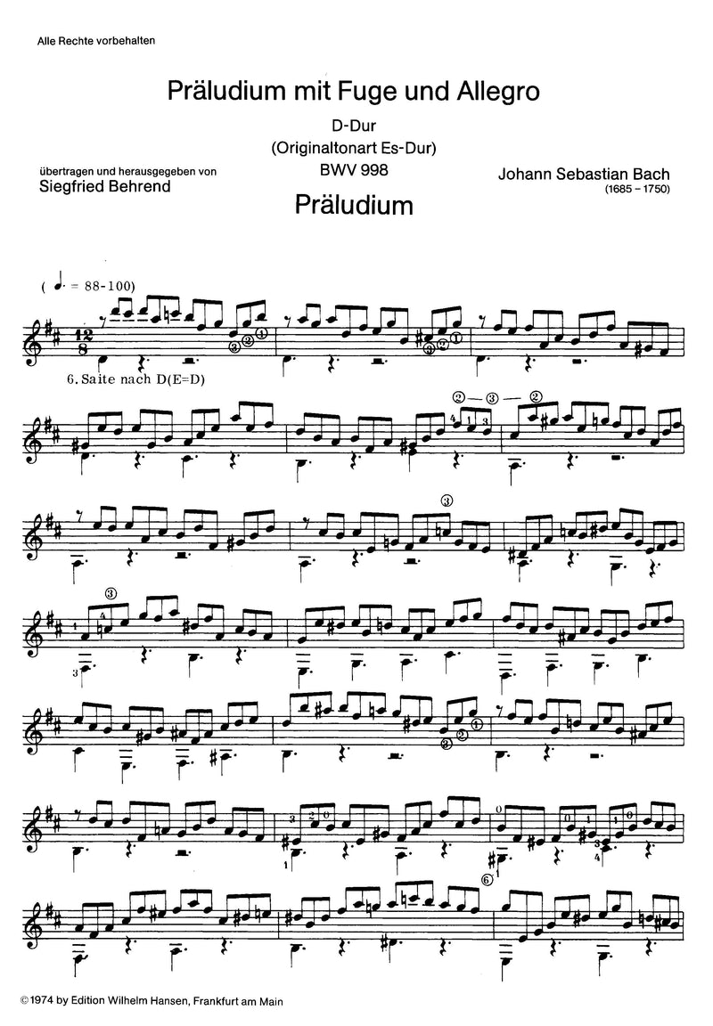 Prelude Fugue and Allegro