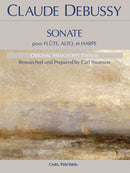Sonate pour Flûte, Alto, et Harpe (Score & Parts)