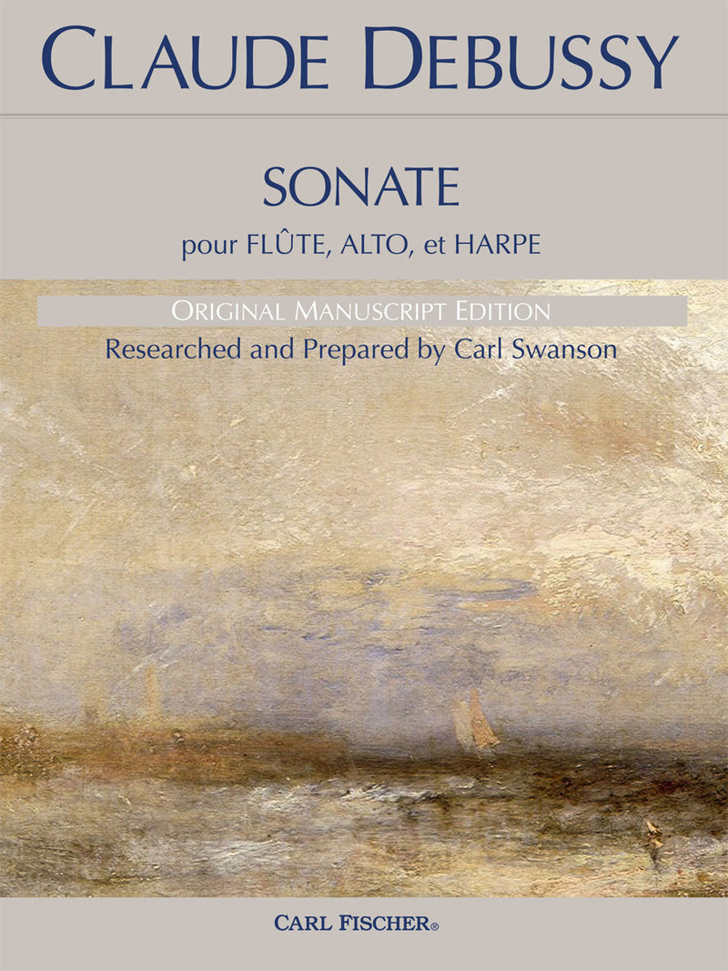 Sonate pour Flûte, Alto, et Harpe (Score & Parts)