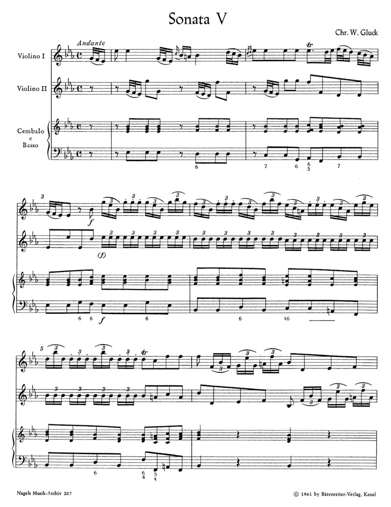 Zwei Triosonaten für Zwei Violinen und Basso continuo: Sonaten Es-dur und F-dur