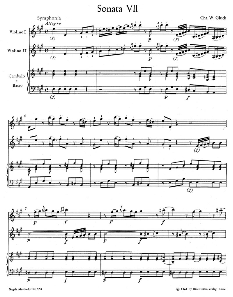 Zwei Triosonaten für Zwei Violinen und Basso continuo: Sonaten E-dur und F-dur