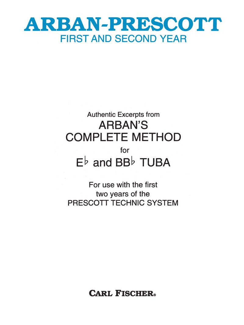 Excerpts From Arban's Complete Method for Tuba