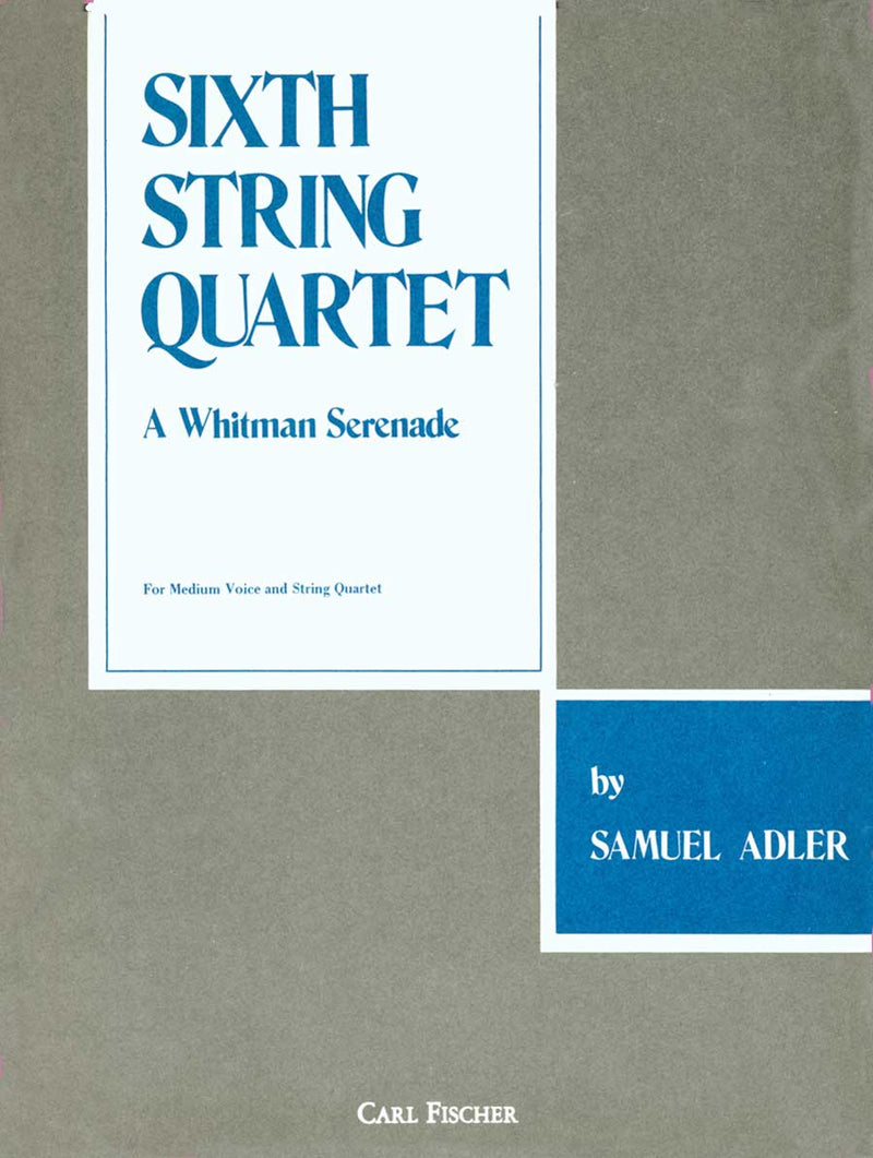 Sixth String Quartet (Score Only)