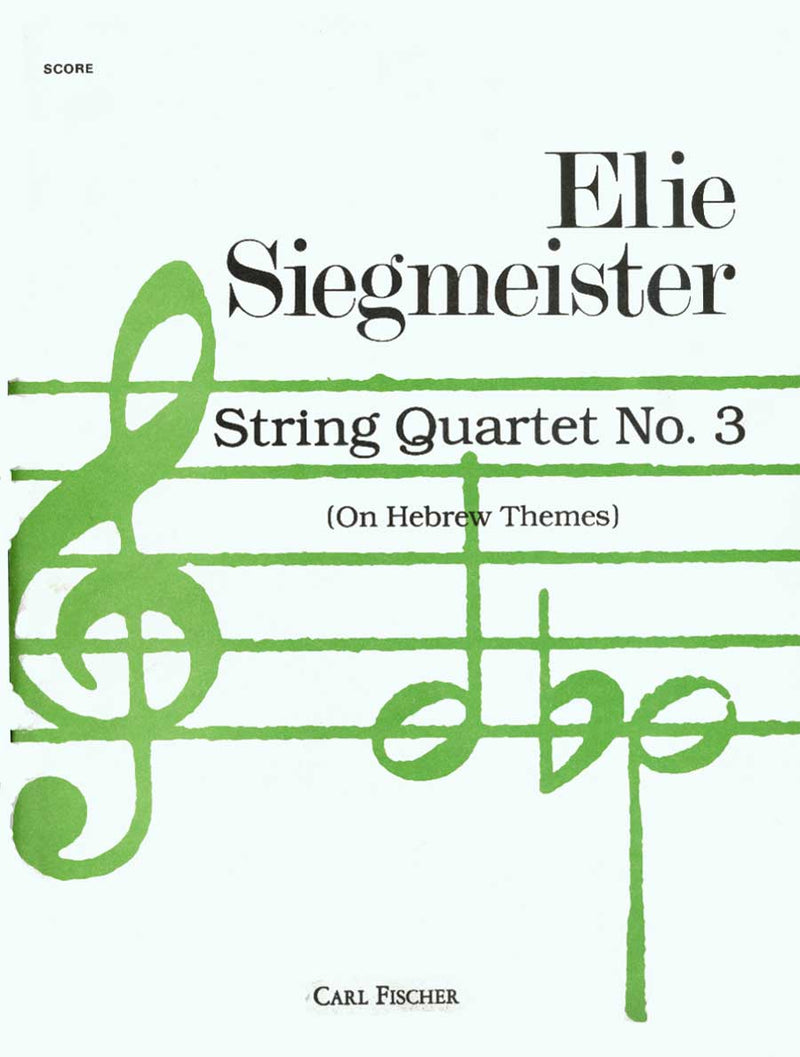 String Quartet No. 3 (Score Only)