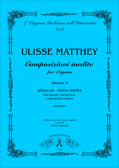 Opere inedite per organo, vol. 4 [score]