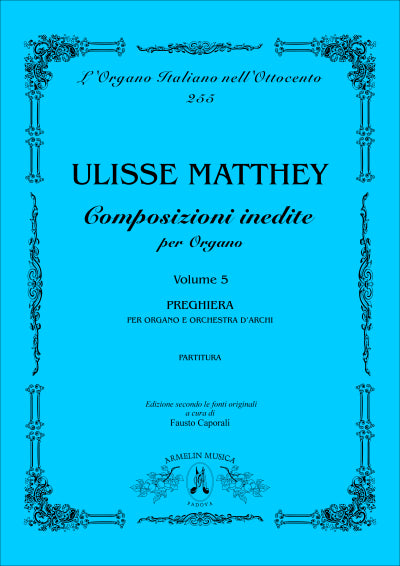 Opere inedite per Organo, vol. 5 [score]