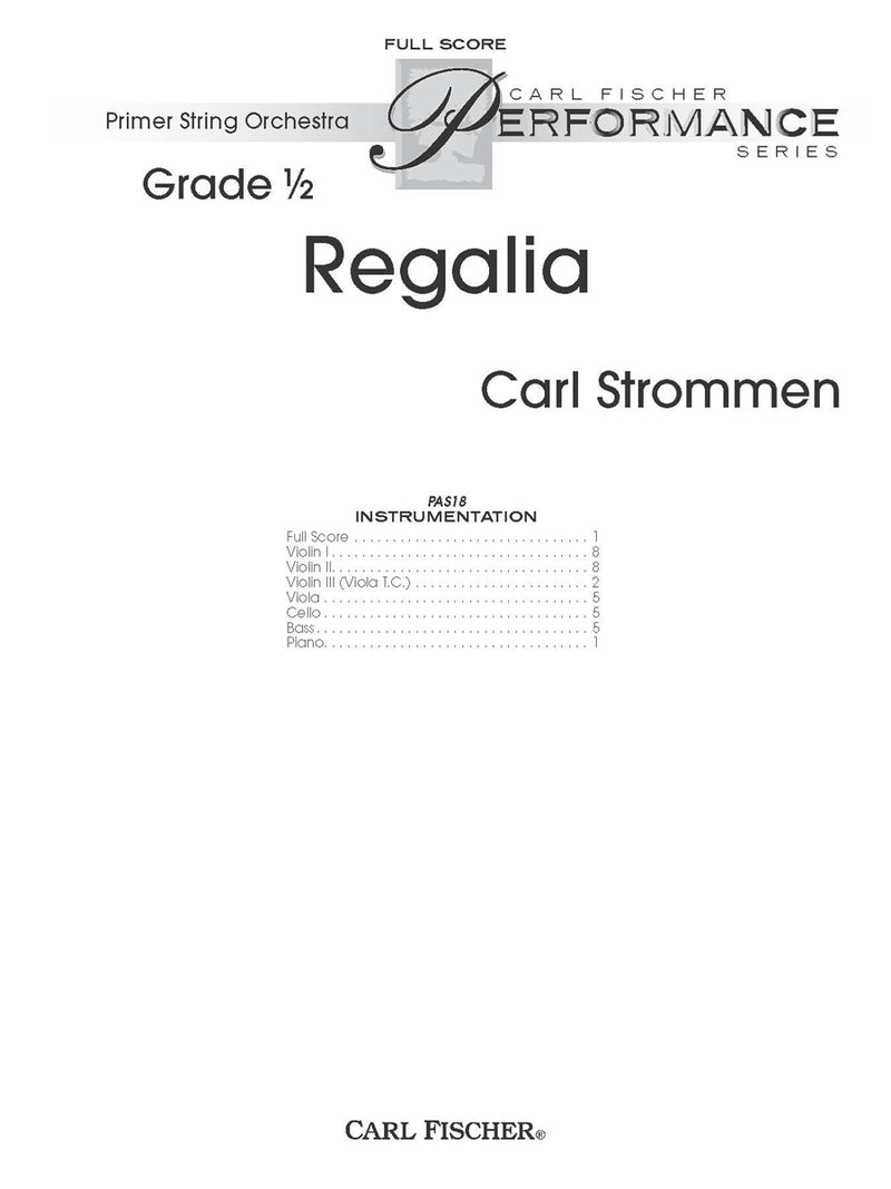 Regalia (Score Only)