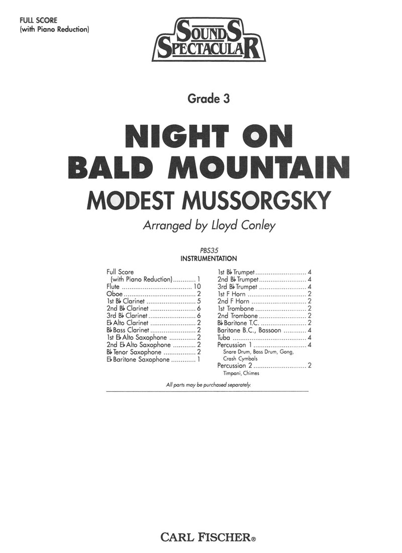 Night On Bald Mountain (Score Only)