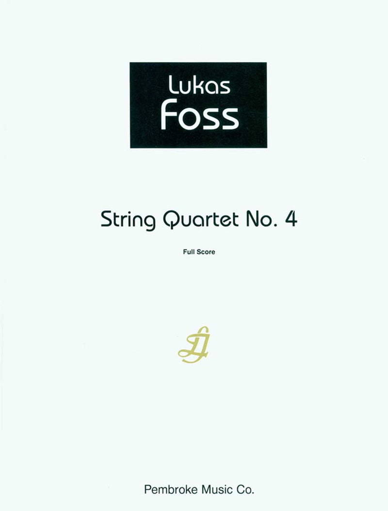 String Quartet No. 4 (Study Score)