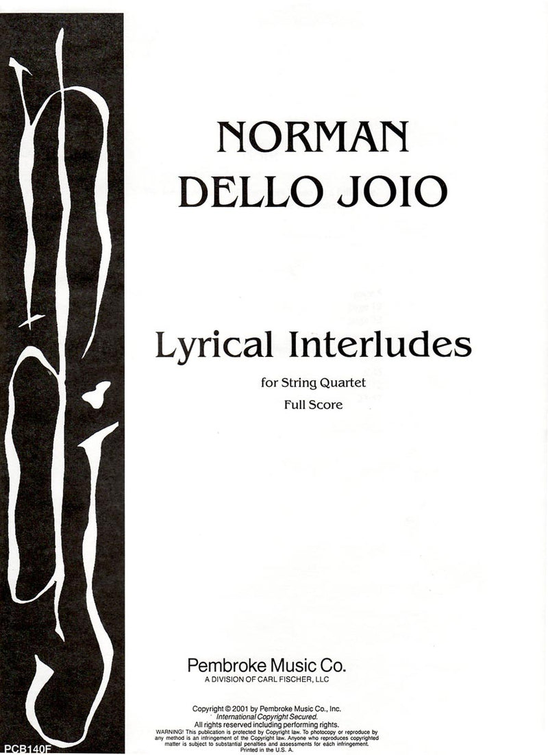 Lyrical Interludes (Score Only)