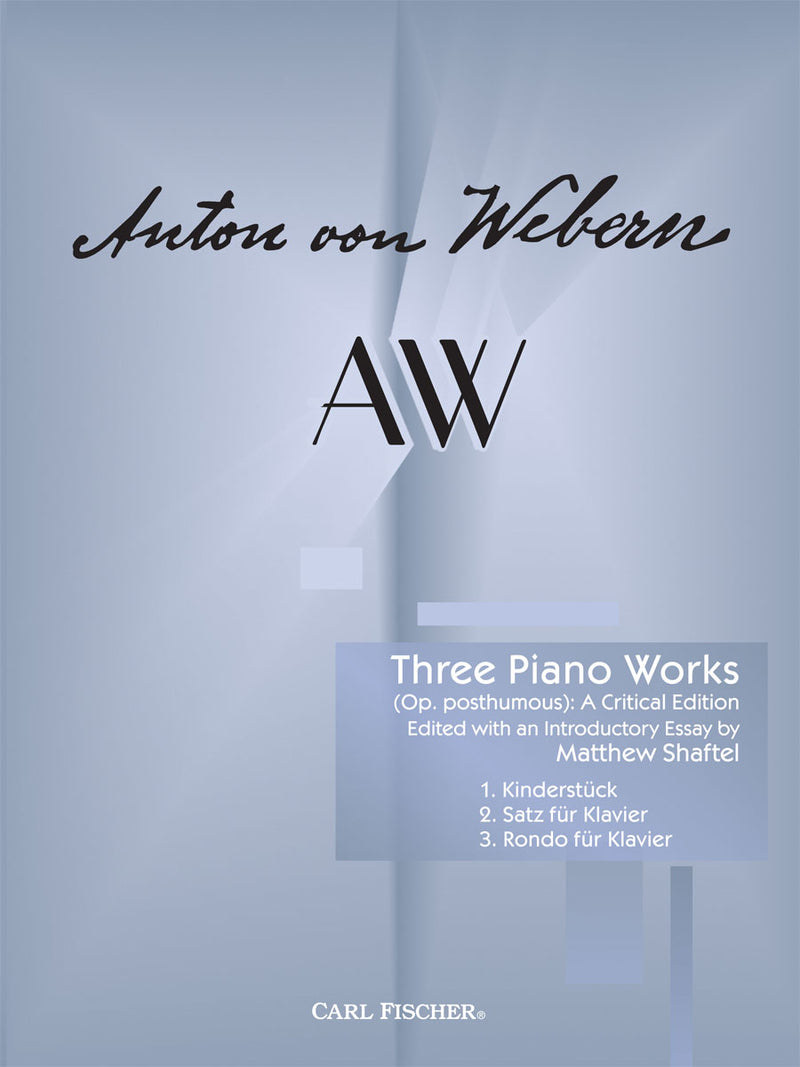 Three Piano Works [Op. Posthumous]