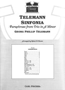 Telemann Sinfonia - Paraphrase from Trio in A Min. (Score Only)
