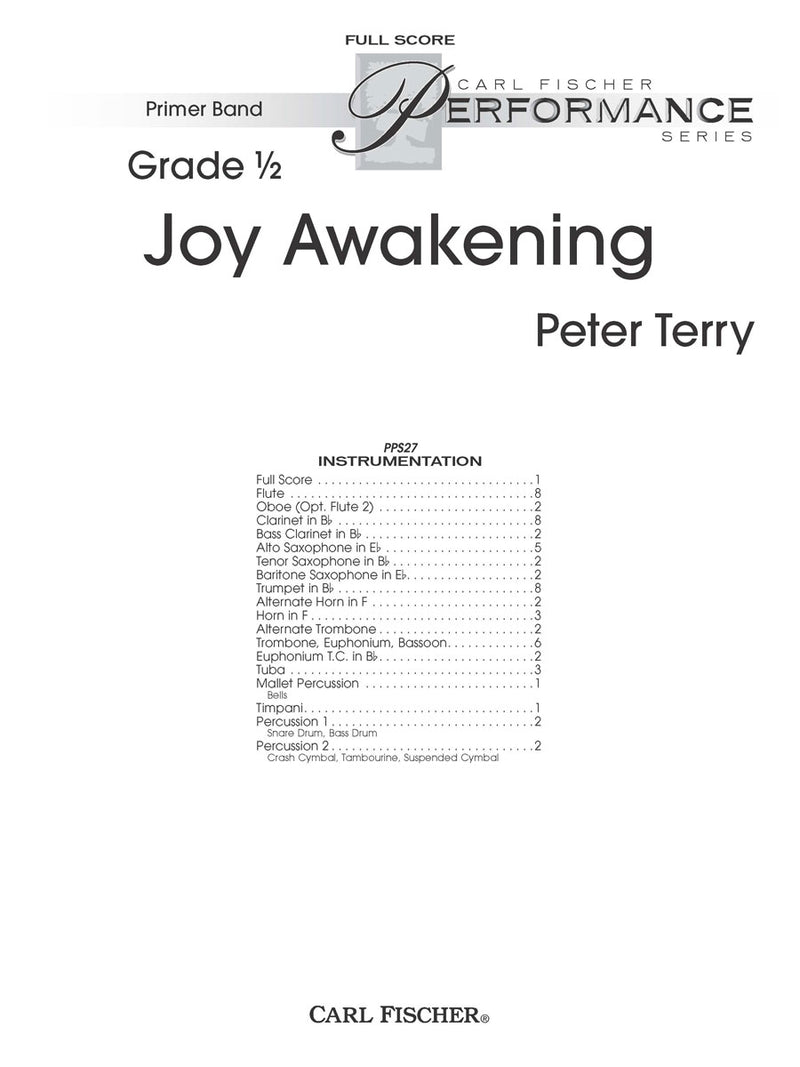 Joy Awakening (Study Score)