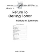 Return To Sterling Forest (Study Score)