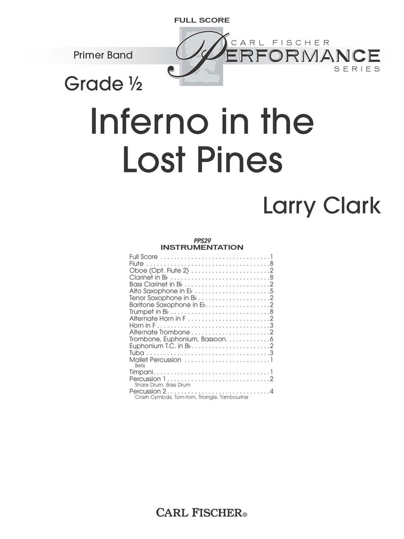 Inferno in the Lost Pines (Study Score)