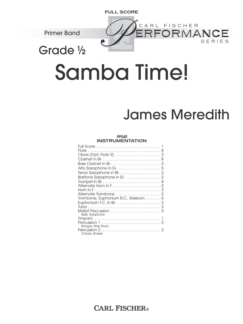 Samba Time! (Study Score)