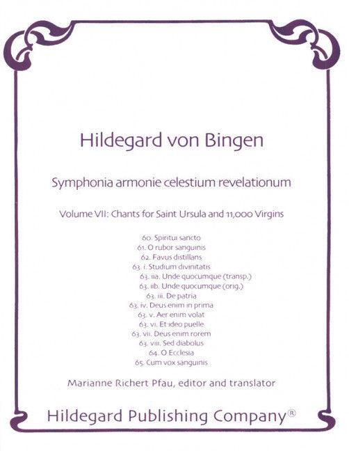 Symphonia Armonie Celestium Revelationum, Vol. 7