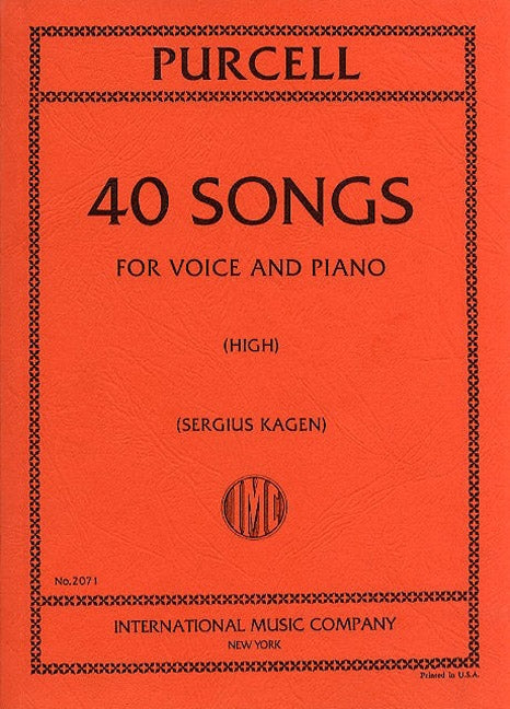 40 Songs (High Voice)-Complete