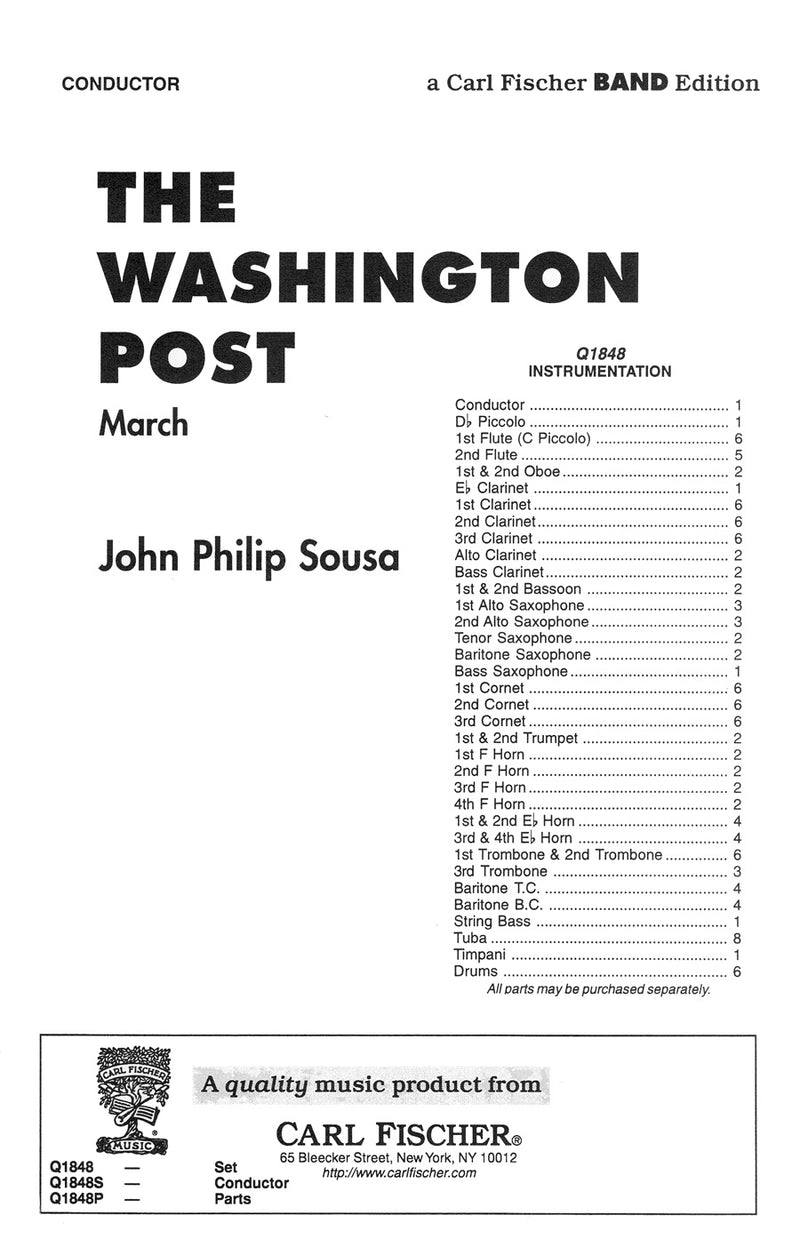 Washington Post March (Score Only)
