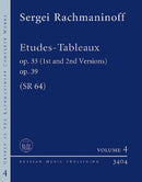 Etudes-Tableaux op. 33/1st + 2nd Vers., op. 39 SR 64