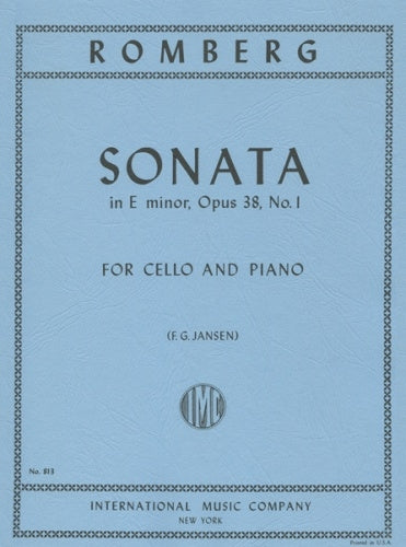 Sonata op. 38, 1 (Cello, piano)