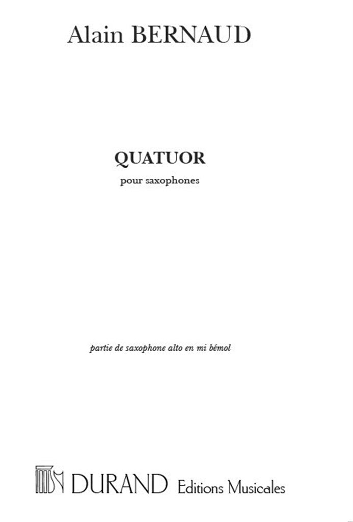 Quatuor (Alto Saxophone part)