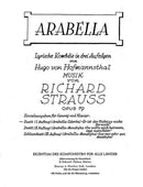 Arabella op. 79よりAber der Richtige wenn's einen gibt
