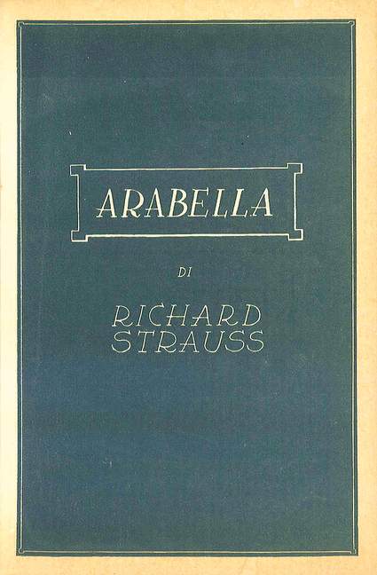 Arabella op. 79 (text/libretto, イタリア語)