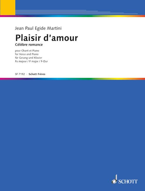 Plaisir d'amour F-Dur (voice and piano)