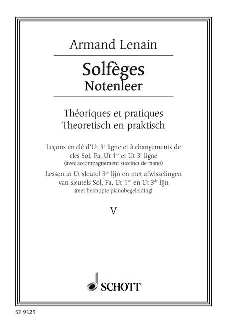 Solfèges Vol. 5