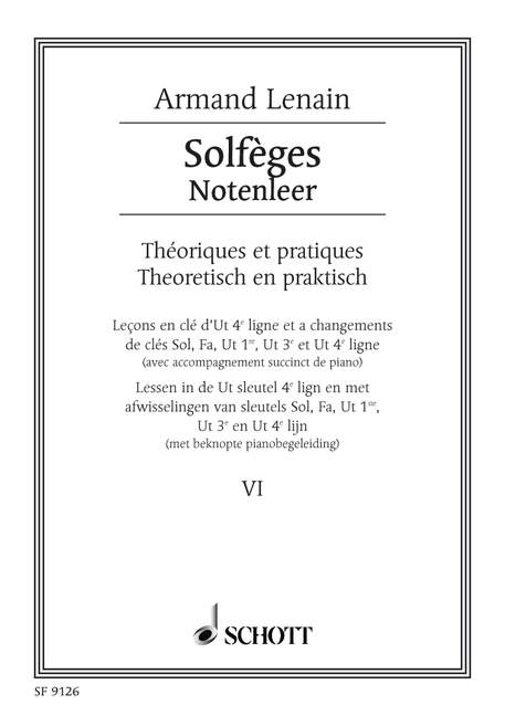 Solfèges Vol. 6