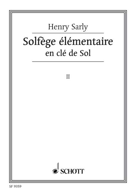 Solfège élémentaire Vol. 2