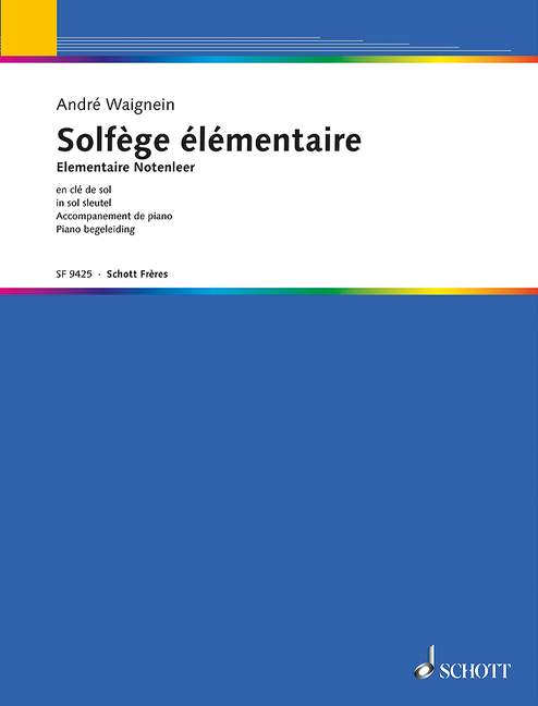 Solfège élémentaire (Piano accompaniment)