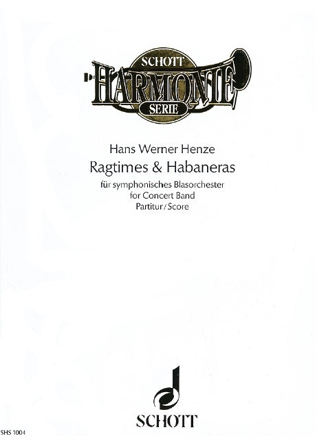 Ragtimes & Habaneras, wind band (score)