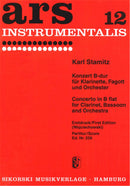 Concerto B-flat major for Clarinet, Bassoon and Orchestra (Score Only)