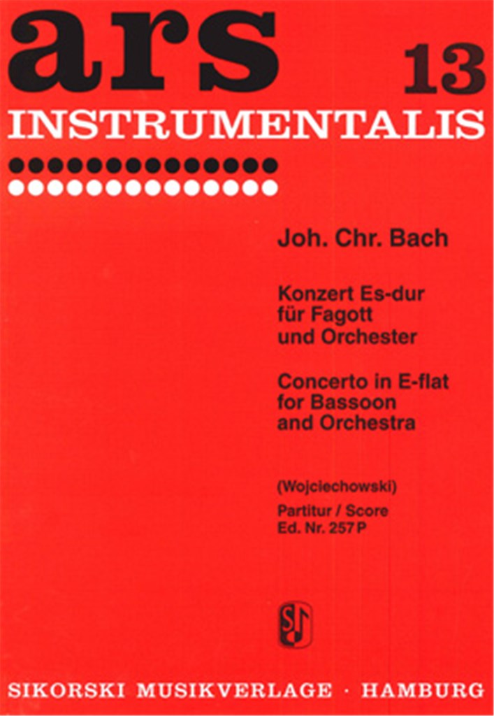 Concerto E flat major for Bassoon and Orchestra (Score Only)