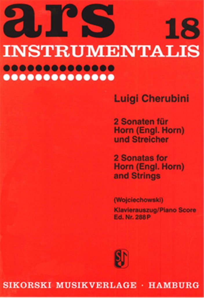 2 Sonatas for Horn (Cor Anglais) and String Orchestra (Score Only)