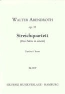 Streichquartett (Drei Sätze in einem) (Study Score)