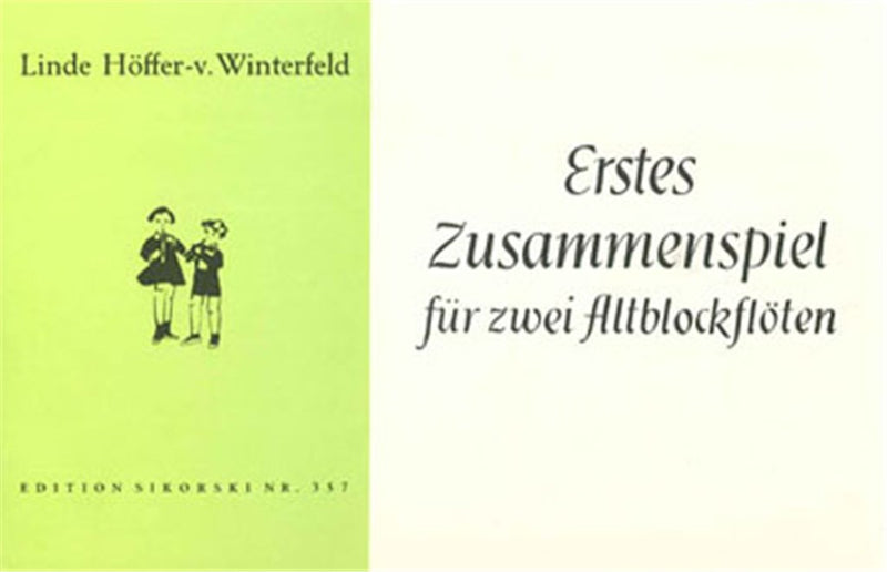 Erstes Zusammenspiel (2 Alto Recorders)